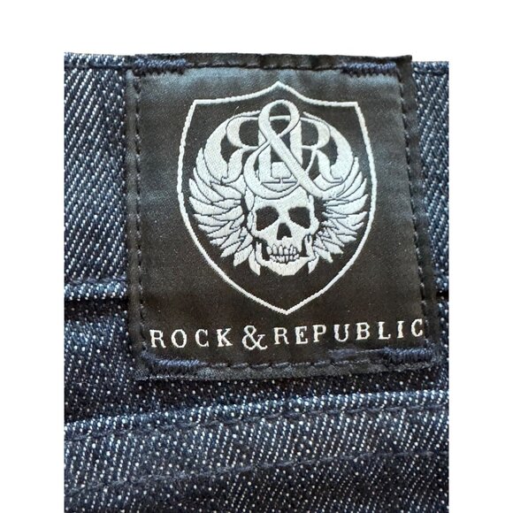 Rock & Republic Womens Size 27 Bootcut Dark Wash Denim Jeans - Picture 4 of 8